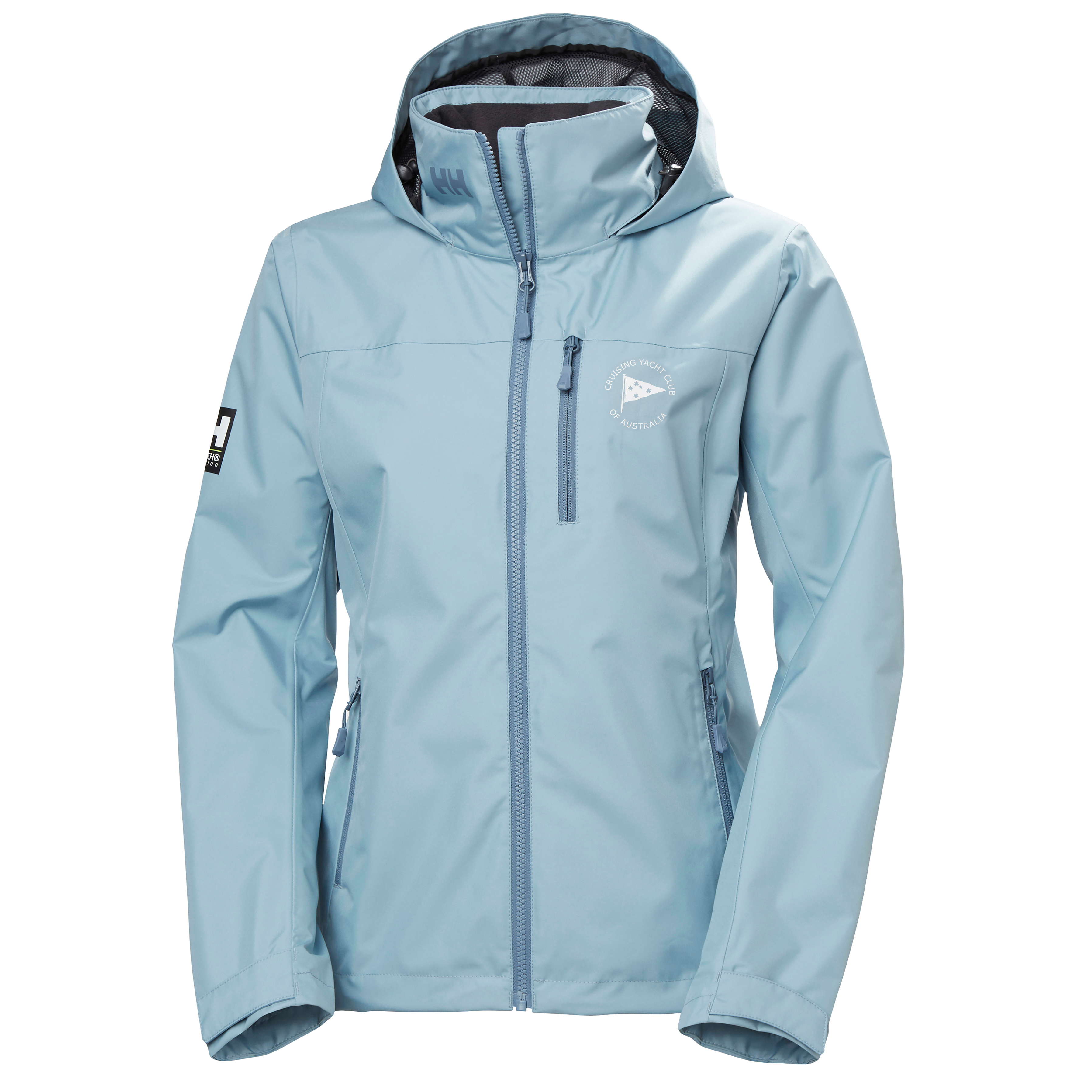 CYCA W CREW HOODED JACKET 2.0_WINDY BLUE